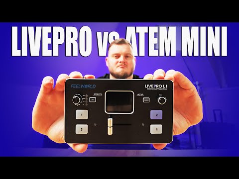 Видео: КАК СДЕЛАТЬ ПРЯМУЮ ТРАНСЛЯЦИЮ УДОБНО? ОБЗОР Feelworld Livepro L1 и сравнение с Blackmagic Atem Mini.