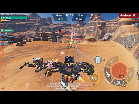 Видео: War Robots ракетами Neon Bash - паукам по кумполу! 🤣