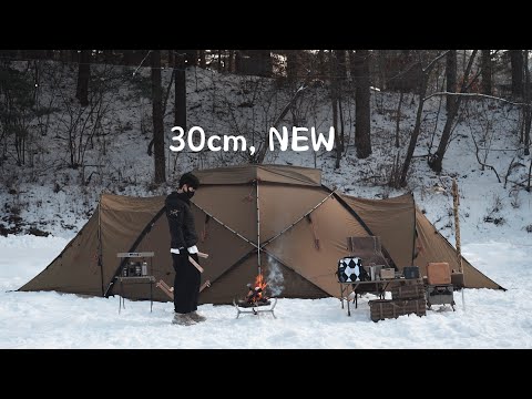 Видео: 30 см. Зимняя обстановка, которую я хотел. Пережить зиму - на дровах.