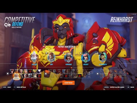 Видео: Lhcloudy Reinhard GOD Overwatch 2 Сезон 18 Топ 500