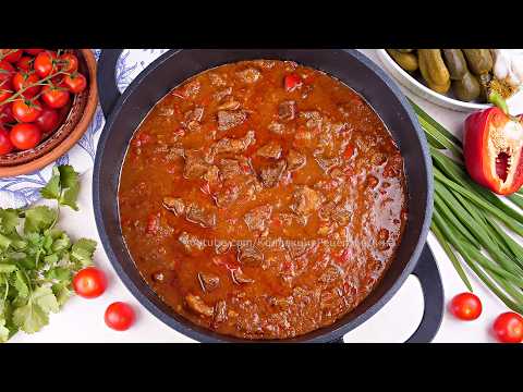 Видео: 🥩🍅🌶️Классический Венгерский Перкёльт (ГУЛЯШ) из говядины 🥩 🍅🌶️