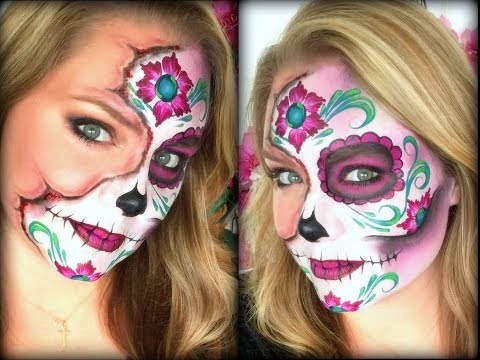 Видео: Макияж «Сахарный череп»