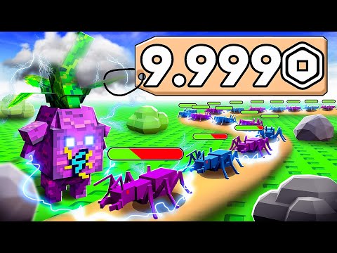 Видео: 😰Мы Потратили 9,999 РОБУКСОВ На Защиту САДА в Роблокс! #3 + Кабан