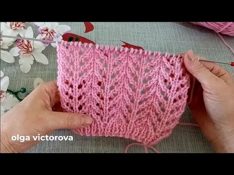 Видео: 1154 КРАСИВО, ЛЕГКО, ПРАКТИЧНО. АЖУРНЫЕ ДОРОЖКИ СПИЦАМИ Вязание спицами Узоры knitting patterns