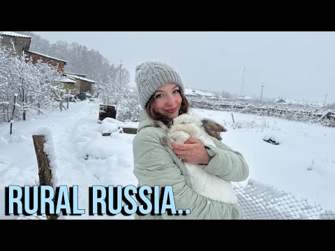 Видео: Снежный день в сибирской деревне🥶 Готовимся к настоящим холодам ❄️