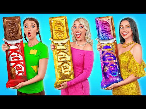 Видео: Бедная vs Богатая vs Ультра богатая еда Челлендж | Битвы с едой от Multi DO Challenge