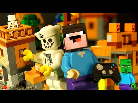 Видео: ВЫЖИВАНИЕ и САМОДЕЛКА Лего Майнкрафт НУБик и Борька - LEGO Minecraft Анимация