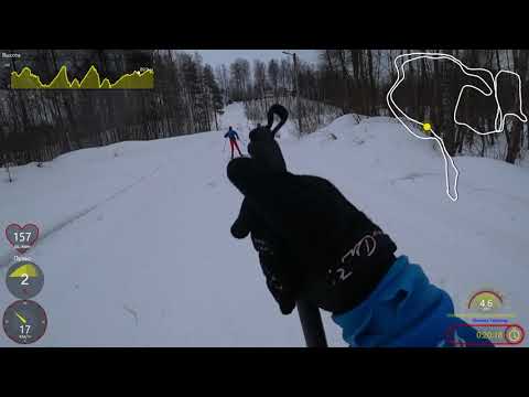 Видео: 25.02.2022. ВИФК. Лыжная трасса. Круг 5,2 км.