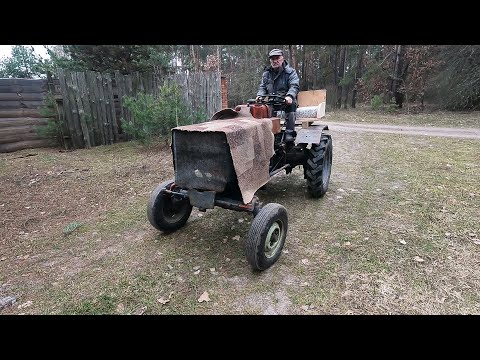 Видео: Батин трактор Т-25. Переставляем БАК. Распределитель течет.