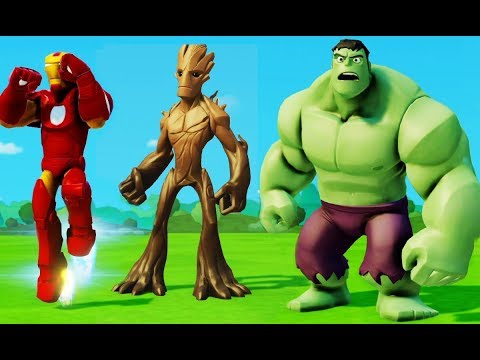 Видео: Все серии подряд без остановки про Халка, Железного Человека, Грута и Машинки Disney для детей