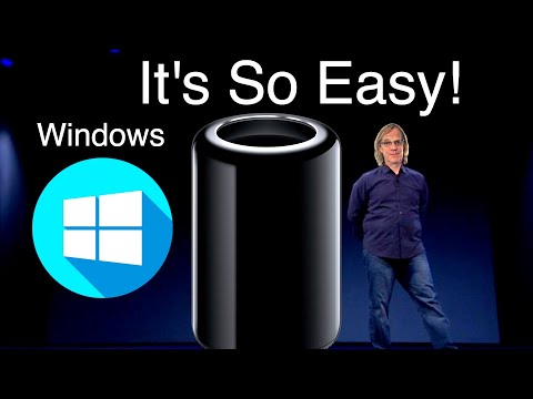 Видео: Полное руководство по установке Windows Mac Pro Trashcan 2024!