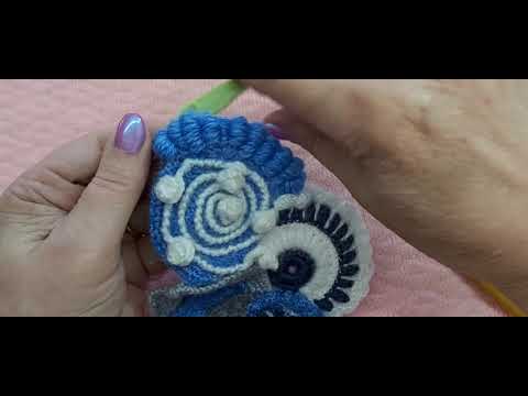 Видео: Почтовый, или витой столбик. Вяжем скрамблю крючком в технике Фриформ.