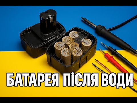 Видео: Батарея після води! Ремонт акумулятора для інструменту | FixLabRepair