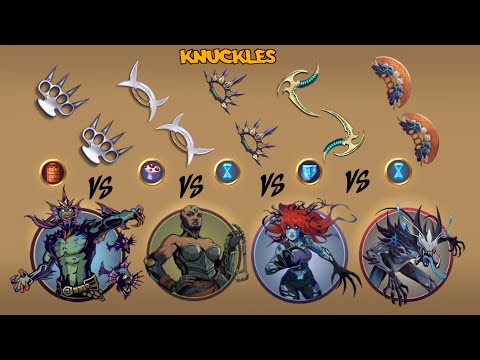 Видео: ТОП 5 ЛУЧШИХ КАСТЕТ 🆚 БОССОВ в Shadow fight 2 / лучшие зачерования. 