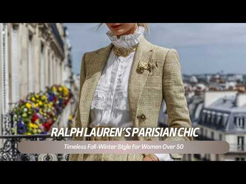 Видео: Парижский шик от Ральфа Лорена | Неподвластный времени стиль осени и зимы для женщин старше 50 лет