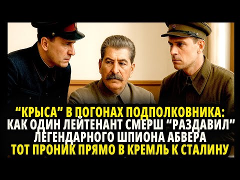 Видео: КАК ОДИН ЛЕЙТЕНАНТ СМЕРШ “РАЗДАВИЛ” ЛЕГЕНДАРНОГО ШПИОНА АБВЕРА ТОТ ПРОНИК ПРЯМО В КРЕМЛЬ К СТАЛИНУ