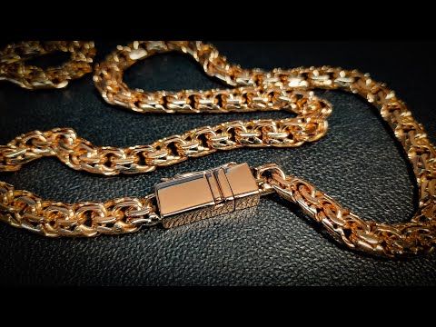 Видео: Как сделать замок-коробка.Цепь бисмарк 60 грамм золота#MatsonJewellery
