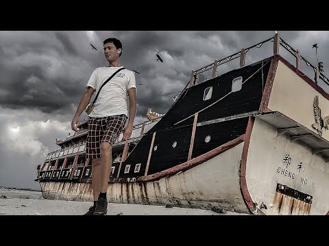 Видео: Центр города Малакка и заброшенные корабли на искусственном острове