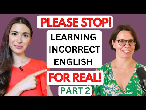 Видео: STOP LEARNING INCORRECT ENGLISH FROM MARINA MOGILKO, PART 2/linguamarina/МаринаМогилко/LEARN ENGLISH