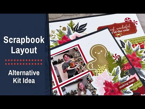 Видео: Scrapbook With Me: идея альтернативного рождественского набора