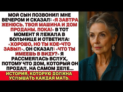 Видео: Мой сын позвонил мне сегодня вечером: «Завтра я женюсь. Твоя машина и дом — уже проданы. Пока!»