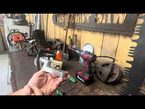 Видео: Как установить глушитель пилы Stihl 201 Westcoast