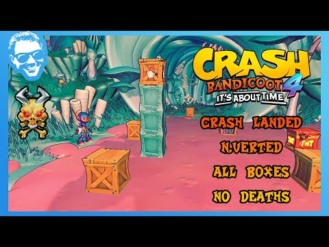 Видео: Crash Landed (N.Verted) — Полное прохождение — Без смертей — Все драгоценные камни — Crash Bandic...