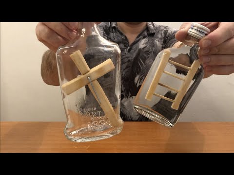 Видео: Сross and ladder in a bottle