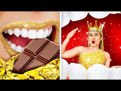 Видео: ЧЕЛЛЕНДЖ: БОГАТЫЕ vs БЕДНЫЕ vs СУПЕР-БОГАТЫЕ | Дорогие гаджеты vs простые секреты красоты с 123 GO!