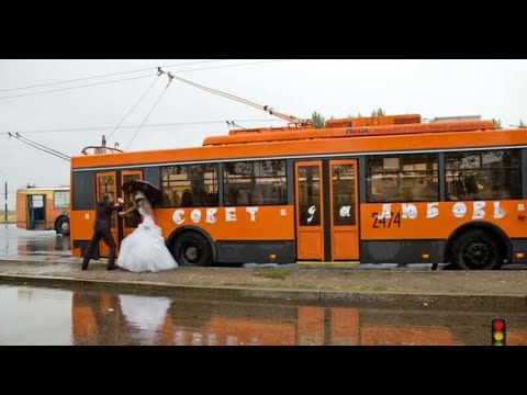 Видео: Как появился троллейбус? Троллейбус приколы