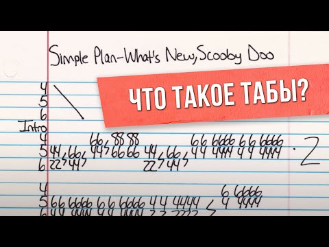 Видео: Табы на гитаре для начинающих | Как играть по табе | Ликбез для гитаристов