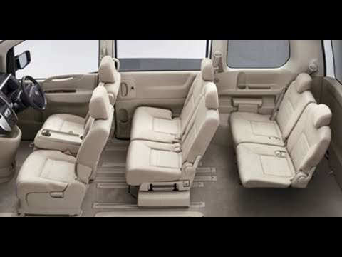 Видео: Салон-трансформер NISSAN Serena C25 2009 ( 2-ой ряд лицом к 3-ему)