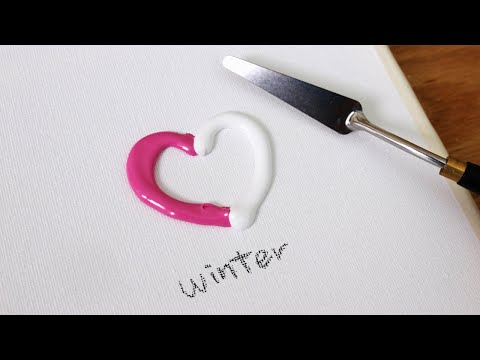 Видео: Учебник по акриловой живописи | Зимняя пейзажная живопись | Акриловая картина для начинающих #22