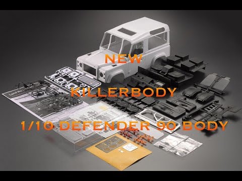 Видео: ОБЗОР обновленного кузова Killerbody 1/10 Hard RC Car Body Shell Land Rover Defender 90 from BANGGOD