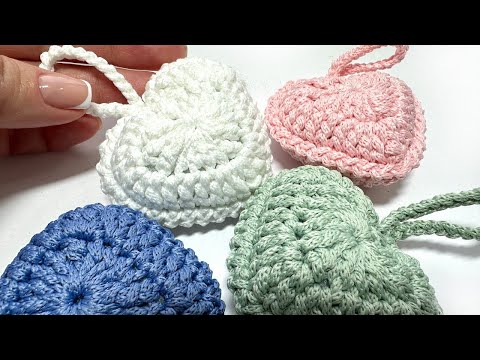 Видео: Два красивых способа, как связать сердце крючком 💕