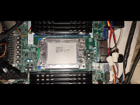 Видео: Тестовый запуск процессора AMD EPYC 7702