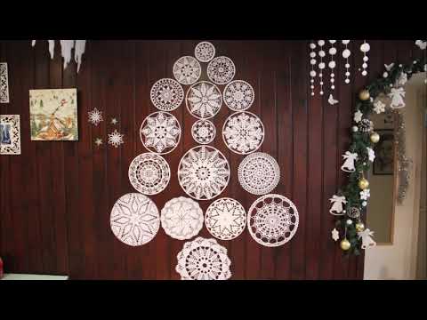 Видео: 🌲🌲🌲КАК ИСПОЛЬЗОВАТЬ ВЯЗАНЫЕ САЛФЕТКИ?! ЕЛОЧКА!