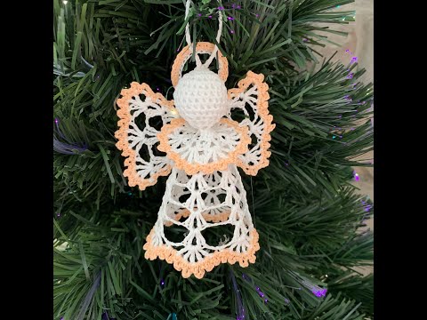 Видео: Маленький ангелочек связанный крючком - МК #7