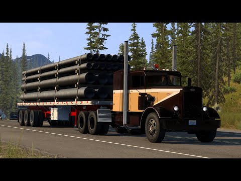 Видео: 971.1 / ATS V1.50 / Peterbilt 351 / Работаем по Аляске.