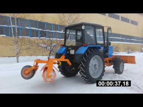 Видео: Скалыватель льда задний на МТЗ 82