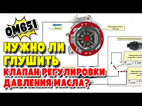 Видео: Принцип работы масляного насоса и почему все глушат клапана давления масла заглушками на OM651