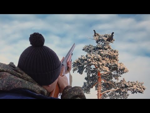 Видео: СРАЗУ 6 ШТУК!!! Охота на глухаря с подхода! Зимняя охота в тайге 2023.