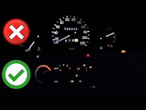 Видео: НЕ СТАВЬТЕ LED в приборку! Ставлю обычные лампы.