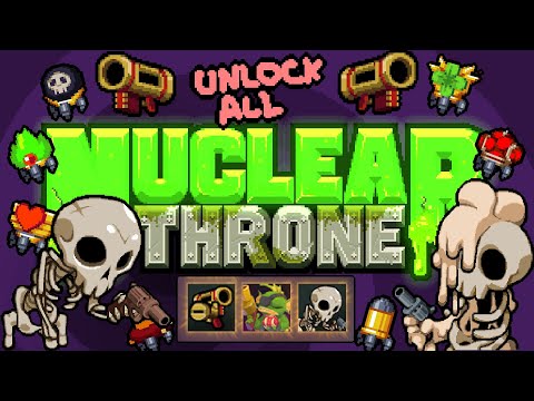Видео: Nuclear Throne - Good Riddance, Unstoppable, Ultra Mutant - Скелет 10 уровня, Золотой Нюк
