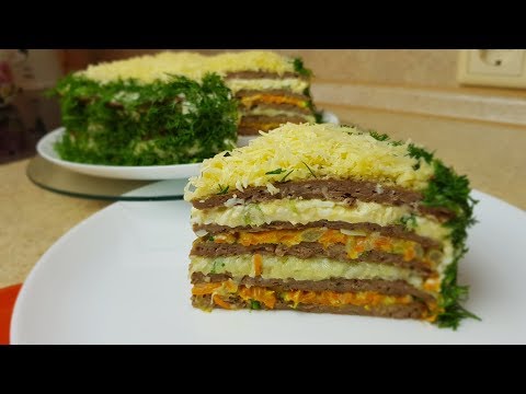 Видео: ЗАКУСОЧНЫЙ ТОРТ - цыганка готовит. Печёночный торт 🍰👍 Gipsy cuisine.