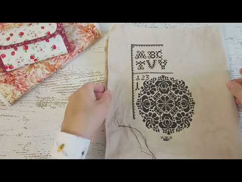 Видео: Вышиваю семплеры Permin, Long Dog, Queenstown Sampler. Японский пэчворк. Вышивка крестиком