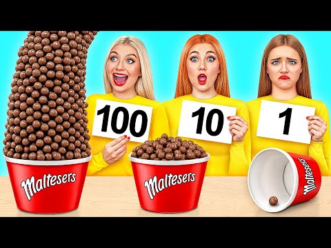 Видео: 100 Слоев Еды Челлендж c Super Hyper DO