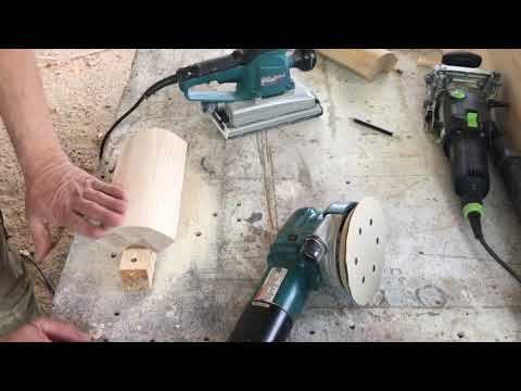 Видео: Шлифовка радиусных деталей кровати.