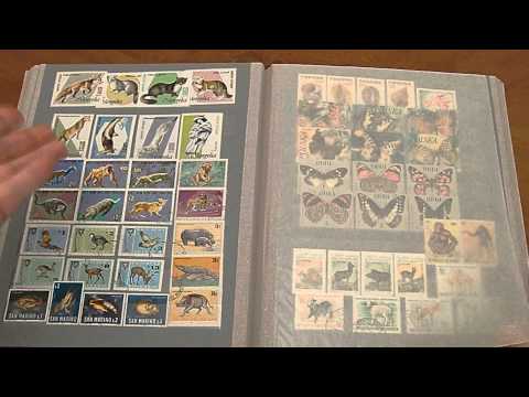 Видео: Иностранные марки.  Флора и фауна.  Альбом 2.