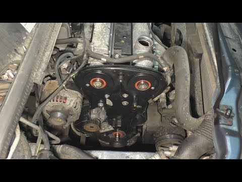 Видео: Opel Zafira A, Astra G 1,6 Замена ремня ГРМ + сальники .Opel Zafira A 1,6 Replacing the timing belt